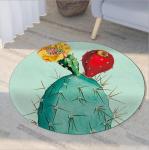 3D-prinditud vaip elutuppa, l&uuml;hike plush &uuml;mmargune libisemisvastane p&otilde;randamatt K&otilde;rgekvaliteediline romantiline vaip Pehmed vaibad magamistoa kodukaunistamiseks Diameter 60cm