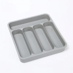 K&ouml;&ouml;gi sahtlid, noad, kahvlid, hoiutaldrikud, v&uuml;rtsid, hoiukarbid, s&ouml;&ouml;gipulgad, hoiualused, lauan&otilde;ude sorteerimine, tolmukindlad ja vaheseinad hall v&auml;rv