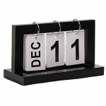 Vintage Design Perpetual Calendar Puidust kodukontori lauakaunistuskingitus must