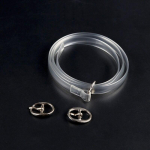 1 paar 60 cm ilma lipsuta kingapaelad k&otilde;rgetel kontsadel kingadele libisemisvastased l&auml;bipaistvad naiste kingapaelad Naise pits lukustusrihmad Kaunistus kingapael puhas