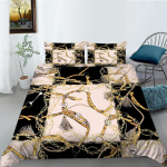 3D Luxury Series Voodiriided Klassikaline Luksusliku Mustriga Tekikattega padjap&uuml;&uuml;r 2 v&otilde;i 3 t&uuml;kki Mikrokiudkangast Pehme ja mugav kodukaunistus Baby 100x135cm