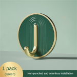 Luksuslik seinakonks kodusisustus Tugev kleepuv vannitoa k&auml;ter&auml;tikuivati, ilma augustamata rippuv riidepuu uks taga v&otilde;tmekoti hoidik valge