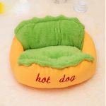 Hot Dog Bed Lemmikloom Armsad koeravoodid V&auml;ikestele Koertele Kutsikas Soe Kassi Diivanipadi Pehme Lemmiklooma magamiskott Lemmikloomamatt Naljakas Hot Dogi padi 60x50x23cm