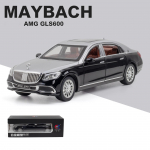 1:24 skaalaga Benz S600 sulamist luksusautomudel, metallist m&auml;nguautod, suure simulatsiooniga automudel ja kerge kingitus lastele 1/24-21x8.5x6cm must/h&otilde;be