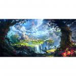 Fantaasia Muinasjutt Mets 5D Teemantmaal T&auml;ielik Teemanttikandid Kunst Maastik Ristpistes Elutoa sein Kodukaunistus 30x60CM