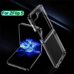 Samsung Galaxy Z Flip 5 l&auml;bipaistva &uuml;mbrise kaitsekatte jaoks, l&ouml;&ouml;gikindel p&otilde;rkeraua &uuml;mbris, l&auml;bipaistev kokkupandav kate Z Flip5 5G jaoks For Z Flip 5 puhas