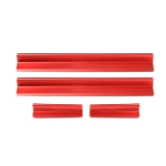 for Jeep Wrangler JK 2007-2017 2/4-Door Door Sill Plate Entry Cover Guard Welcome Pedal Protector Trim Black Car 4Pcs Metal Red red