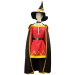 Anime KonoSuba Megumini mantli kleit t&auml;iskomplektiga riietus Jumala &otilde;nnistus sellel imelisel maailmas Anime Megumin Halloweeni cosplay L-(Costume+Hat)