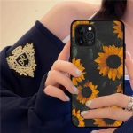 Sunflower Flower telefoni&uuml;mbris iPhone'ile Samsung Galaxy Redmi Xiaomi Oppo OnePlus Note SA 7 8 9 10 11 12 13 14 20 21 22 23 53 54 Pro Max Plus Ultra iPhone 6 or 6S