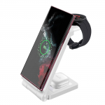 Kolm-&uuml;hes juhtmevaba laadimisalus Samsungi kella jaoks 5 4 4 aktiivset 2 laadimisjaama Galaxy S23 Ultra S22 S21 Z Flip Fold4 Buds Pro jaoks as picture