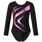 Trikood T&uuml;drukutele V&otilde;imlemine Rhinestone Glitter Tumbling Bodysuit Tantsivad sportlikud trikoo 5-6 Years punane