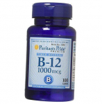 Vitamiin B12, ts&uuml;anokobalamiin, vitamiin B-12 1000, Puritan's Pride 100 kapslit (36367017) 100caplets