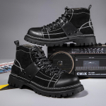 Meeste ehtsast nahast poolsaapad k&otilde;rged vabaajajalatsid 39 must