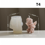 1 tk Fondant Cake 3D Ingel Silikoonvormi Savitarvikud Seebivaigust hallitusseente &scaron;okolaadil&otilde;hnaline k&uuml;&uuml;nal DIY