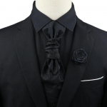 Meeste lips, Paisley lips, lipsuprossi komplekt, punane, must, reguleeritav kaelalips, luksuslik, smoking, peigmehe pulm,