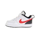 Nike Court Borough Low 2 TD Valge University Red Beebi tossud Must BQ5453-110 23.5 black