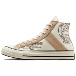 Converse Chuck 70 Nahast &Uuml;lekatted K&otilde;rged Egret &Scaron;ampanjapruunid Unisex Tossud Kreemjas Must A07122C 35
