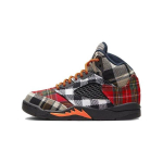 Air Jordan 5 Retro PS Ruuduline Laste Tossud Mitmev&auml;rviline Must T&auml;is-Oranž FD4812-008 28