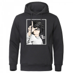 S&uuml;gisene Unisexs kapuuts Jaapani Anime Death Note Hoodid T&auml;navar&otilde;ivad Unisex Funny Pullover soe Harajuku dressipluus L