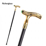Kraana jalutuskepp Roheline kalliskivi mood, dekoratiivne jalutuskepp Gentleman Elegantne Cosplay jalutuskepp, Crosier 93cm