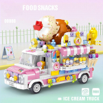 QL00886-00891 J&auml;&auml;tise ehitusplokk veoauto puuviljade magustoit kook Burger ehitusplokk m&auml;nguasi