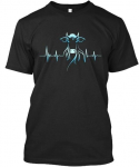 Cow Heartbeat Cows Farm N Fancy Standard T-s&auml;rk S