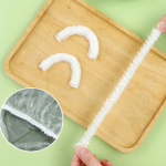 &Uuml;hekordselt kasutatav toidukate K&uuml;lmkapp Konserveerimine Plastikpakend Toidukaaned Kingakate du&scaron;&scaron; peakatted Kausid Korgid Kott 50pcs valge