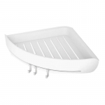 Kolmnurkne Riiul Kosmeetika Hoiukorraldaja Seinakinnitus Vannitoa Riiul Riiulid Nurga Vannitoariiul Du&scaron;i &Scaron;ampoon Seep valge