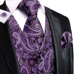 Hi-Tie Tuxedo vest meestele, &uuml;likond, vest kaelaside, taskur&auml;tik, mansetin&ouml;&ouml;bid pulma&auml;ri jaoks L