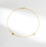 Elegantne vintage stiilis smaragdmao luust kaelakee lukuga rangluu ketiga naistele