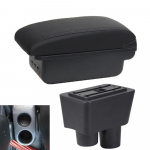 Nissan Almera jaoks Nissan Almera Versa auto k&auml;etugede kast Keskkonsooli salvestuskast Tarvikud Interj&ouml;&ouml;ri &uuml;ksikasjad USB must