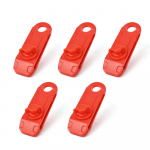 Presentklambriga telgi varikatuse klamber pannal v&auml;litingimustes tuuletrossi klambrid korduvkasutatavad varikatuse klambrid telkimine 5PCS punane