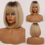 LOUIS TASUTA l&uuml;hikesed sirgetest s&uuml;nteetilisest juustest naturaalsed parukad Keskmise pruun parukas igap&auml;evaseks peoks kasutamiseks Naiste kuumakindel parukas