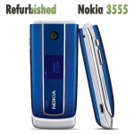 Renoveeritud Nokia Originaal Nokia 3555 klapp-mobiiltelefon 1 SIM-kaardiga No charger sinine