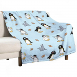 Noot pingu ja s&otilde;brad Viskepleed Pehme Pl&uuml;&uuml;s Ruuduline Armas Tekk Ruuduline Suvine Tekk 75x100cm (30x40inch)