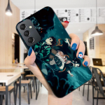 V&auml;rvitud mustriga telefoni&uuml;mbris P&otilde;rutuskindel pehmest silikoonist TPU kaitsev telefoni&uuml;mbris Samsungi kaanele Samsung A01