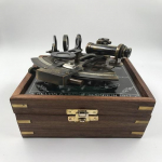 Sextant Instrument T&otilde;eline raske sekstant puidust kastiga Kelvin Huges London 1917 Sextant Sextant Working