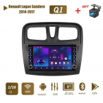 icreative Android Renault Logan Sandero 2014-2017 jaoks koos nupunupuga autoraadio video multimeedia GPS-m&auml;ngija 1+16 GB 1+16GB