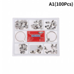 100 tk Dental Pro metallist maatriksrihmad, l&auml;bil&otilde;ikekujulised ribarullimaatriksid