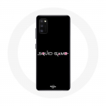 M&auml;ngu Samsung Galaxy A41 Case Squid logo must taust