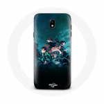 Samsung Galaxy J3 2017 &uuml;mbris Demon Slayer Manga Tanjiro ja Nezuko