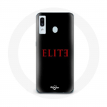 Samsung Galaxy A30 Elite 5. hooaja &uuml;mbris punase logoga, must taust