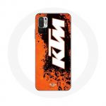 Valge oranži taustaga &uuml;mbris Xiaomi Redmi Note 10 5G KTM logo jaoks