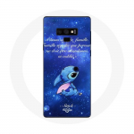 &Uuml;mbris Samsung Galaxy Note 9 Stitch Ohana Quote jaoks