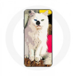 &Uuml;mbris Huawei P8 Lite 2017 T&uuml;rgi kaubiku valgele siniste ja kollaste silmadega kassile