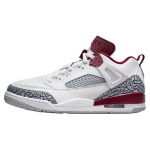 Air Jordan Spizike Low Team Red Meeste tossud Valge Wolf-Grey Antratsiit FQ1759-106 40
