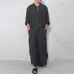 Meeste islami Ramadan Jubba Kaftan Dishdash Araabia Robe Thobe T-s&auml;rk kleit tuunika 4XL hall