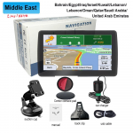 7-tolline gps-navigatsioon autoveokile SAT NAV raskeveokite tarvikud T&ouml;&ouml;riistad HD Navigator 2024 tasuta uuendus euroopa kaart 8GB FM muusika Middle East