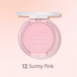 CLUB CLIO PERIPERA Pure Blushed Sunshine Cheek 4,2g (10 v&auml;rvi, 10 valikut) 12 Sunny Pink