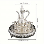 Komplekt T&uuml;rgi veinikomplekt Euroopa stiilis metallist veinikomplekt koju ja restorani kaunistamiseks Euroopa stiilis veinipoti ja tasside komplekt Luksuslik veinikomplekt Kodukaunistus